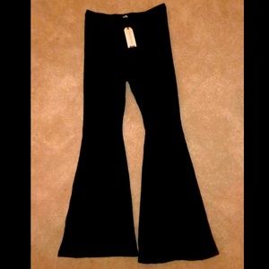 Earthbound black flare pants